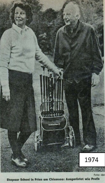 1974 Bundespräsident Scheel mit Ehefrau im CGC