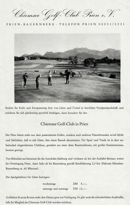 Werbeanzeige der ersten Stunde