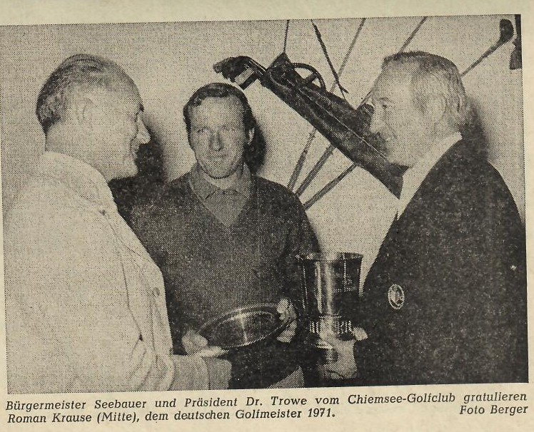 1971 Deutscher Golfmeister Roman Krause