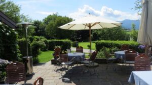 Ausblick Restaurant Chiemsee Golf Club Prien