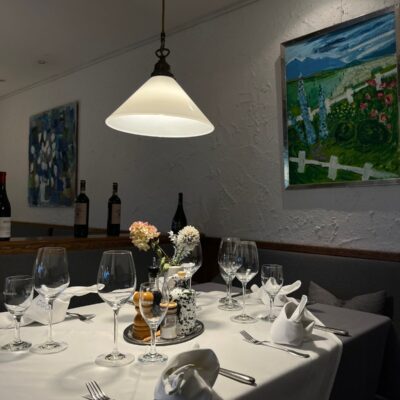 Gedeckter Tisch im Restaurant des CGC